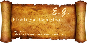 Eichinger Georgina névjegykártya
